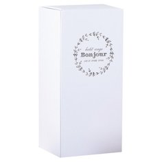 Коробка подарочная Yiwu Zhousima Crafts Bonjour 6 х 13 х 6 см белый