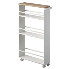 Столик сервировочный Yamazaki Tower, ДхШ: 47.5 х 13 см, белый/бежевый