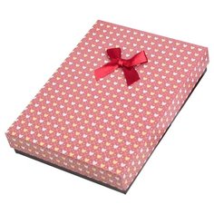 Коробка подарочная Yiwu Zhousima Crafts Сердца 16 х 3 х 12 см красный