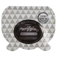 Lindsay All-in One альгинатная моделирующая маска с древесным углем, 26 г