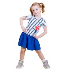 Платье M-Bimbo размер 92, белый/темно-синий