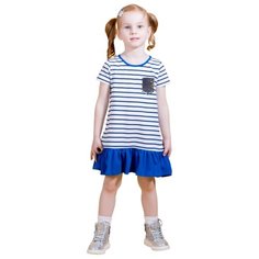 Платье M-Bimbo размер 98, белый/темно-синий