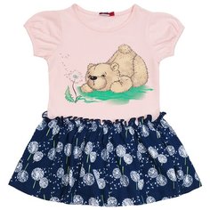 Платье M-Bimbo размер 116, розовый/темно-синий