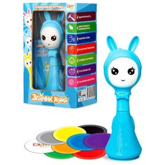 Интерактивная развивающая игрушка BertToys Умный Зайка Няня голубой