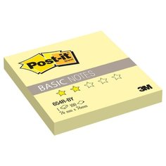 Post-it Блок-кубик Basic, 76х76 мм, 100 листов (654R-BY) канареечный желтый