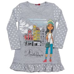 Платье M-Bimbo размер 122, серый меланж