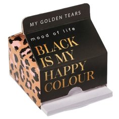 ArtFox бумага для записей в коробке Black Mood Black is my happy colour 150 л. (4966985) черный/оранжевый