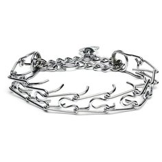 Строгий ошейник Пижон 1028354, 60 см серебристый