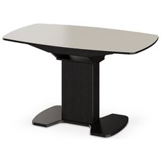Стол кухонный ТриЯ Портофино СМ(ТД)-105.02.11(1), раскладной, ДхШ: 130 х 80 см, длина в разложенном виде: 161.5 см, венге/бежевый Triya