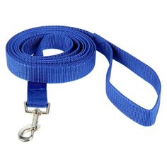 Поводок для собак Пижон 1290926-1513543 синий 3 м 25 мм