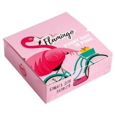 ArtFox блок для записей в коробке Tropical Flamingo Every day is pink 250 л. (4679713) розовый