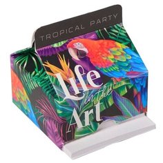 ArtFox бумага для записей в коробке Botanica Life is art, 150 л. (4966987) черный/зеленый
