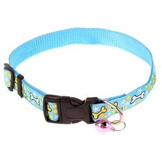 Ошейник Пижон Звездные косточки (1028362-1028366), 36 см голубой