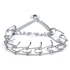 Строгий ошейник Пижон 1028352, 45 см серебристый