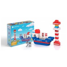 Конструктор Нордпласт Играй, Создавай 480614 Исследовательское судно и маяк
