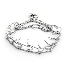 Строгий ошейник Пижон 1028353, 55 см серебристый