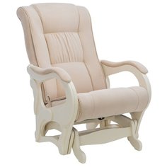 Кресло-качалка Комфорт Модель 78 Люкс размер: 71х95 см, обивка: искусственная кожа, цвет: дуб шампань/бежевый Komfort