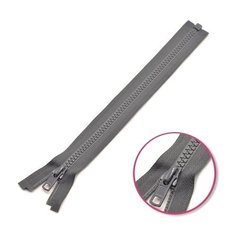 YKK Молния тракторная разъемная 4335956/75, 75 см, асфальтно-серый/асфальтно-серый