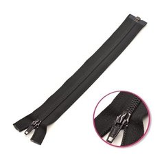 YKK Молния витая разъёмная 0004706/60, 60 см, черный/черный