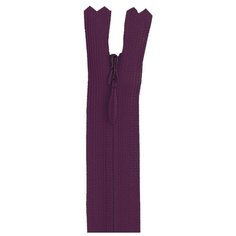 YKK Молния потайная неразъёмная 0004715/40, 40 см, 863 баклажановый/баклажановый