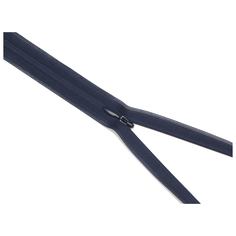 YKK Молния потайная неразъемная 0004715/60, 60 см, 058 темно-синий/темно-синий