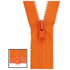 YKK Молния тракторная разъемная 4335956/75, 75 см, апельсиновый/апельсиновый