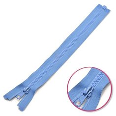 YKK Молния тракторная разъемная 4335956/75, 75 см, голубой/голубой