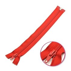 YKK Молния витая разъёмная 0004706/55, 55 см, темно-красный/темно-красный