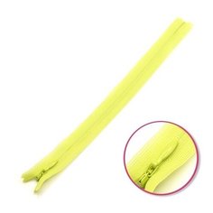 YKK Молния потайная неразъемная 0004715/60, 60 см, салатовый/салатовый