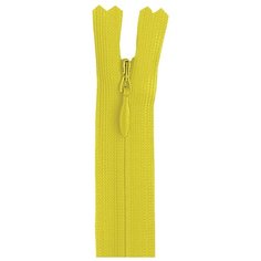 YKK Молния потайная неразъёмная 0004715/40, 40 см, желтое солнце/желтое солнце