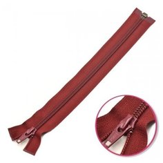 YKK Молния витая разъёмная 0004706/70, 70 см, красное вино/красное вино