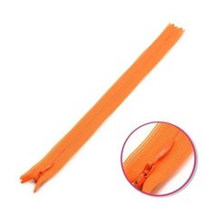 YKK Молния потайная неразъемная 0004715/60, 60 см, 849 апельсиновый/апельсиновый