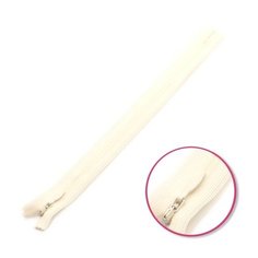 YKK Молния потайная неразъемная 0004715/60, 60 см, 841 грязно-белый/грязно-белый