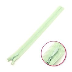 YKK Молния потайная неразъемная 0004715/60, 60 см, 823 пастельно-зеленый/пастельно-зеленый