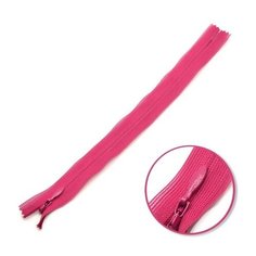 YKK Молния потайная неразъемная 0004715/60, 60 см, 853 бордово-фиолетовый/бордово-фиолетовый