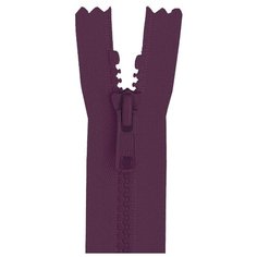 YKK Молния тракторная разъёмная 4335956/50, 50 см, баклажановый/баклажановый