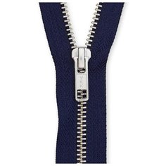 YKK Молния разъёмная 0573985/75, 75 см, темно-синий/анти-никель