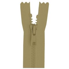 YKK Молния тракторная разъёмная 4335956/50, 50 см, бежево-коричневый/бежево-коричневый