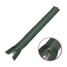 YKK Молния тракторная разъемная 4335956/65, 65 см, темно-зеленый/темно-зеленый