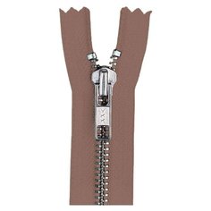 YKK Молния разъёмная 0573985/55, 55 см, светло-коричневый/анти-никель