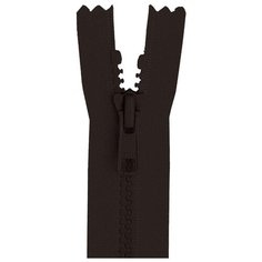 YKK Молния 4335956/55, 55 см, темно-коричневый/темно-коричневый