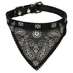 Ошейник Пижон с косынкой (1028290/1028292/1523603), 32 см черный