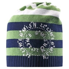 Шапка-бини Reima размер 52, 8530 синий/зеленый