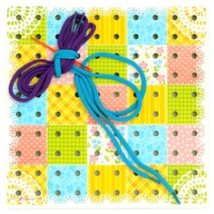 Шнуровка PAREMO Лоскутное одеяло (PE120-22) желтый/красный/голубой