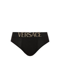 Хлопковые брифы с широкой резинкой Versace