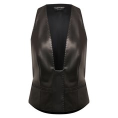 Кожаный жилет Tom Ford