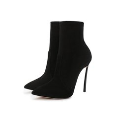 Замшевые ботильоны Blade Casadei