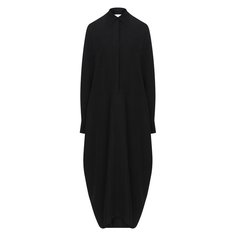 Платье из вискозы и льна Jil Sander