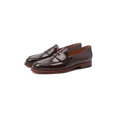 Кожаные лоферы Santoni