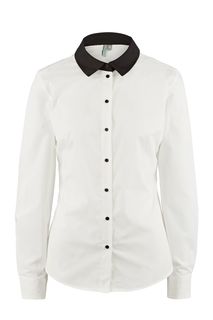 Приталенная рубашка с контрастным воротничком Befree